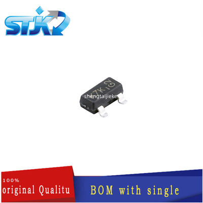 Circuito integrado CI de 2N7002K-7 SOT23, MOSFET discreto do FET dos dispositivos de semicondutor único